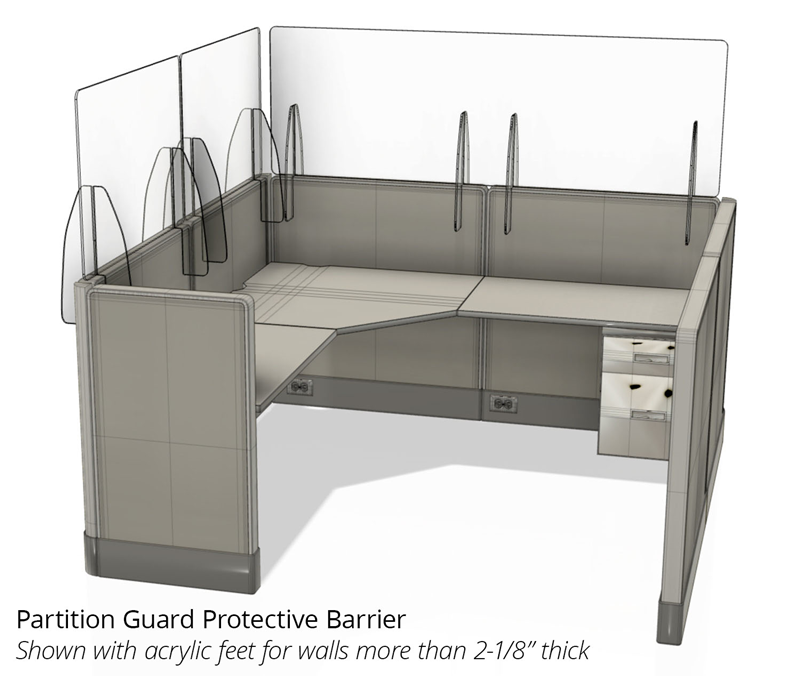 plexiglass partitions for cubicles