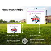 Golf Hole Sponsor Signs