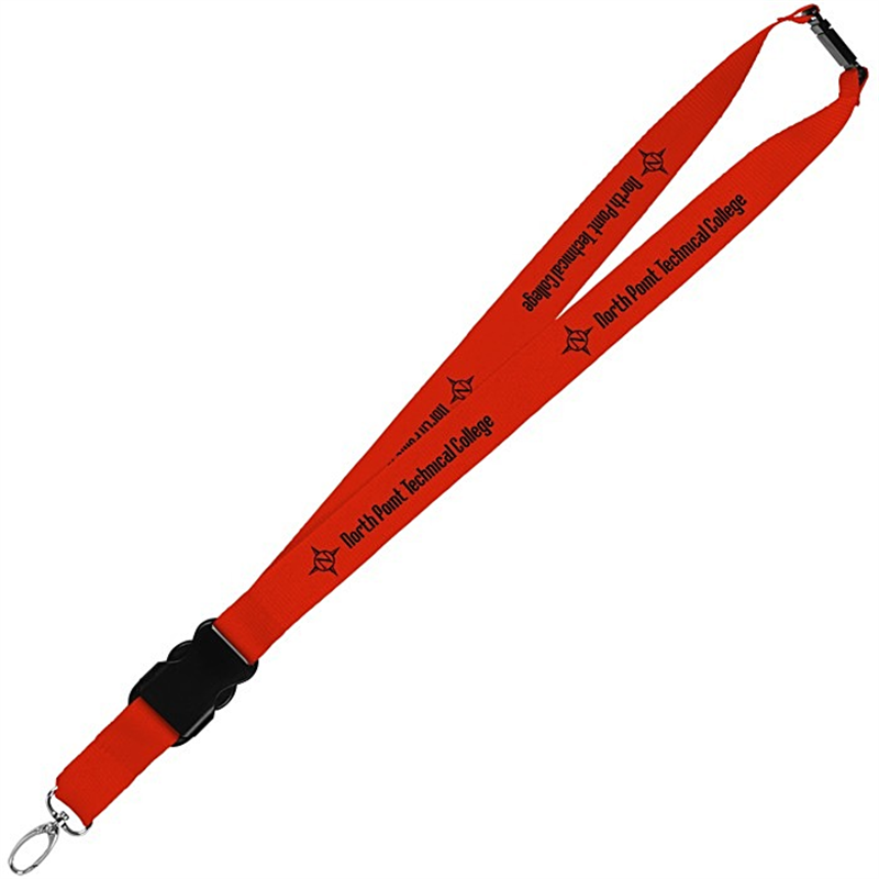 Ransitute R2902 Simple Feather Wings Leather Buckle Lanyards ID